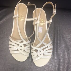 Elegant White Strappy Sandals